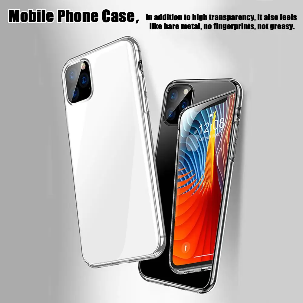 

Mobile Phone Case For IPhone 11 6.1 IPhone 11 5.8 IPhone 11 6.5 Transparent Tempered Glass Shell Drop Protection Sleeve