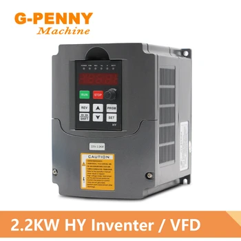 2.2KW HUANYANG 110V/ 220v /380v Inverter CNC Mandrino controllo della velocità del motore Azionamento a frequenza variabile 0-400Hz Uscita 3P