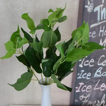 

Simulation Green Radish Leaf Vine Grape Leaf Sweet Potato Leaves Begonia Leaf Home Decoration Artificial Plants Small Landscapin
