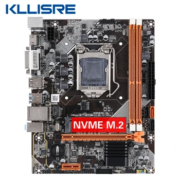Kllisre-placa mãe b75 m.2 lga 1155 para cpu i3 i5 i7, memória ddr3, desktop 1