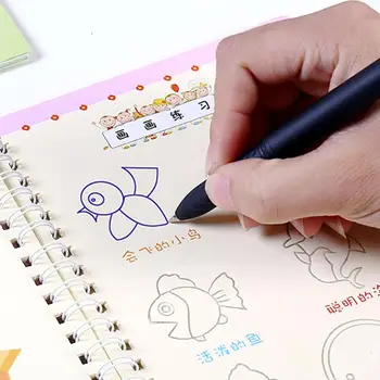 

Dropshipping English Alphabet Copybook Drawing Toys Educational Groove Toys Fades Kids Writing Montessori For Children Auto E7Z5