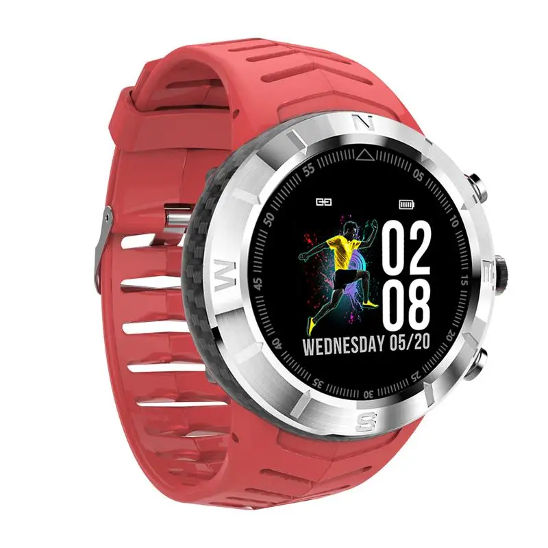 Silver and Red 696 DT08 круглый сенсорный экран спортивные Смарт часы мужские водонепроницаемые IP67 сердечного ритма кровяное давление умные часы с функцией мониторинга сна женщин - Цвет: Silver and Red