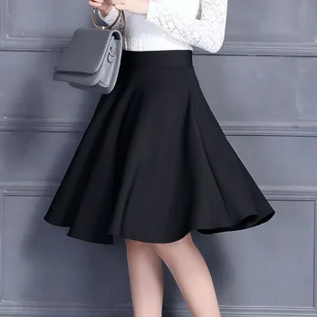 

The new bust skirt of tall waist elastic waist cotton fabric against the exposed long umbrella skirts