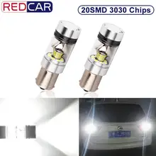 2 шт. 1156 BA15S P21W Светодиодная лампа 20SMD 3030 чипы 1200LM 6000K 12V автомобильная лампа задний фонарь дальнего света DRL День Runnight обратный 100W