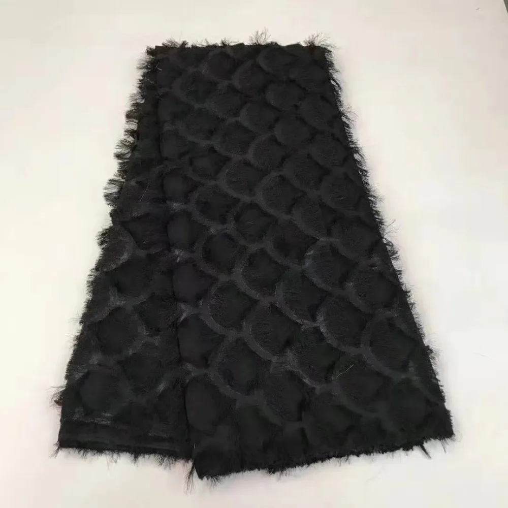 2019 African water soluble  Laces Fabrics Nigerian 3D Cord Lace French Cord Lace  High-quality  African French Net Lace Fabric (8)