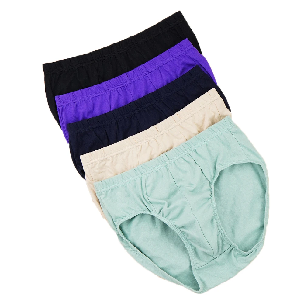 5 Pcs/Lot Large Size L-8XL Man's Briefs Brand Designer Cotton Older Underpants Comfortable High Rise Breathable Homme Underwear |