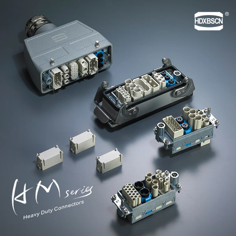 conector retangular industrial resistente hdc h flexivel 03
