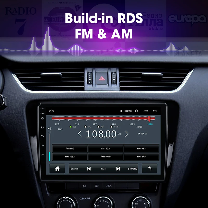 JMCQ 9 &quotдля Skoda Octavia 3 2014 2018 автомобильный радиоприемник RDS HIFI Android плеер GPS Navigaion