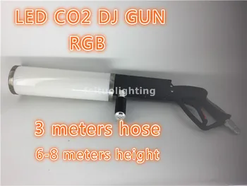 

E-4x with case Handheld Led co2 gun RGB Jet machine Special Effects co2 dj stage Gun device