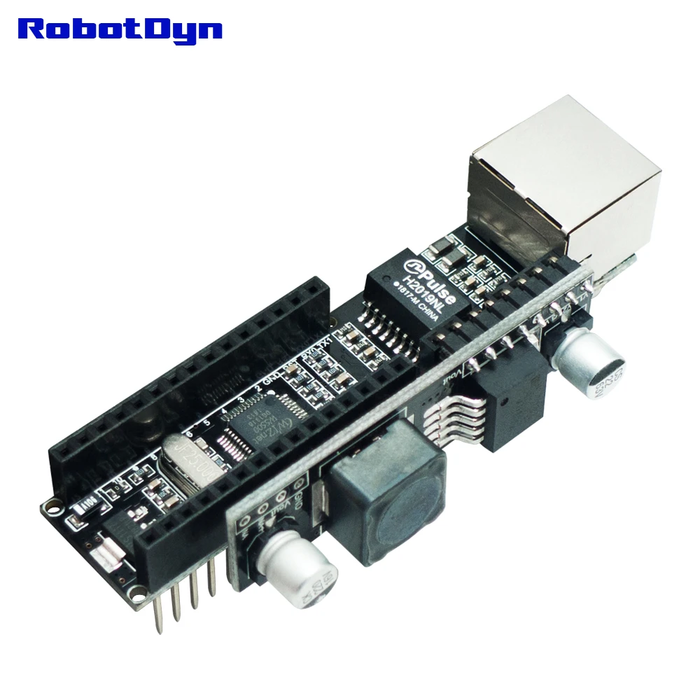 RobotDyn-W5500 Nano V3 Ethernet сетевой экран с poe-модулем для использования с Arduino Nano