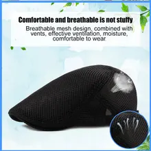 Для мужчин и женщин плоская газетная шляпа дышащая сетка берет в стиле винтаж шляпы таксиста кепки MUG88