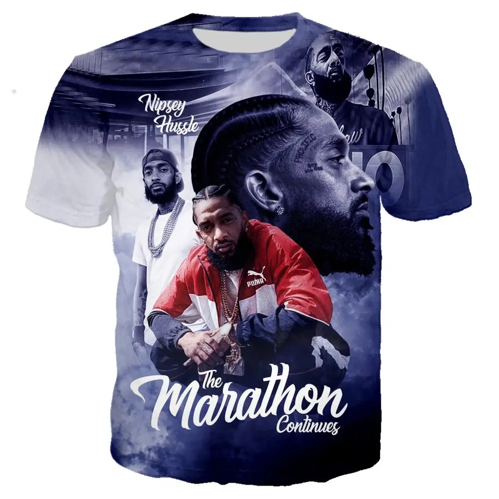 3D принт Новая певица Nipsey Hussle футболка рок футболка для мужчин и женщин Повседневная Уличная одежда в стиле хип-хоп harajuku Топы Camiseta hombre - Цвет: 03