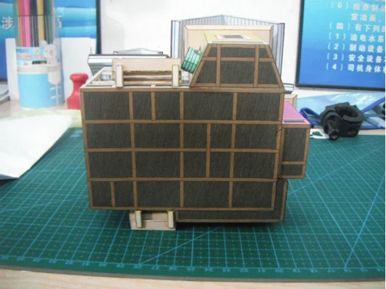 UP Flying Cabin 3D Paper Model Small Mooden House DIY Handwork Toy For Kid Children 6