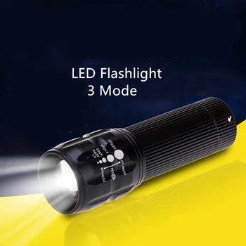 

Led Mini Tactical Flashlight Plastic Led Torch Waterproof 3 lighting Mode Emergency Camping Light Flash Lamp Use 3*AAA Battery
