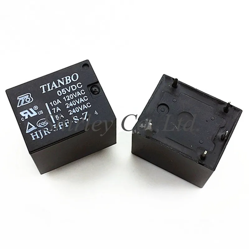 100% новое оригинальное реле TIANBO HJR 3FF S Z 5VDC 12VDC 24VDC 10A T73 5pin|Реле| |