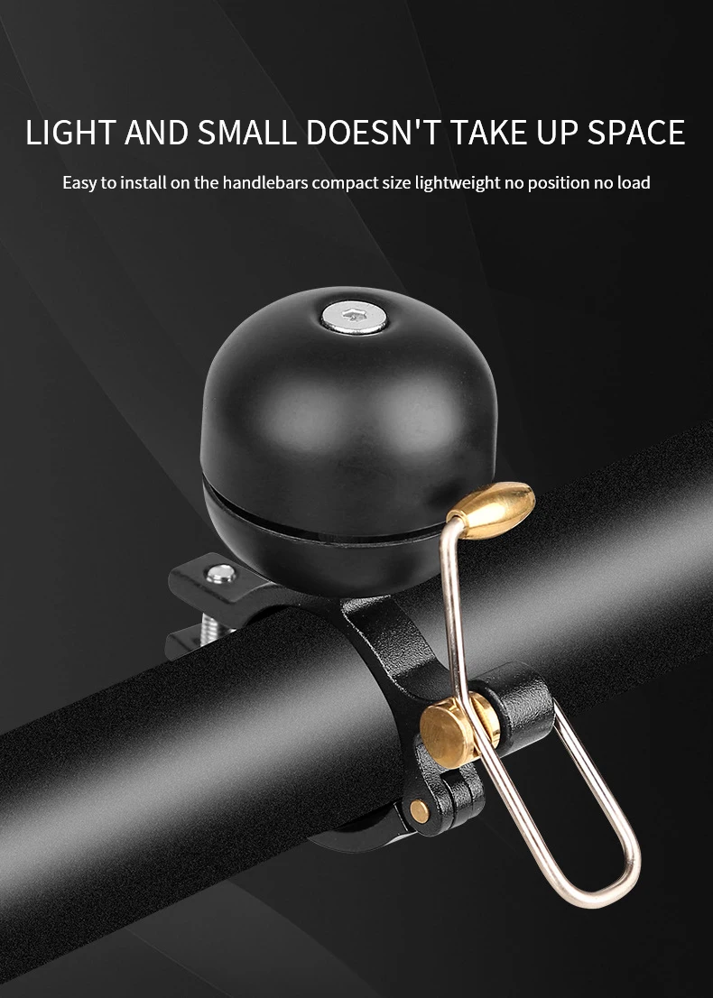 Description Picture 5 of itemOutdoor MTB Road Bicycle Bell Cycling Stainless Steel Metal Warning Bell Bike Handlebar Horn Safety Mountain Bicycle Accessories