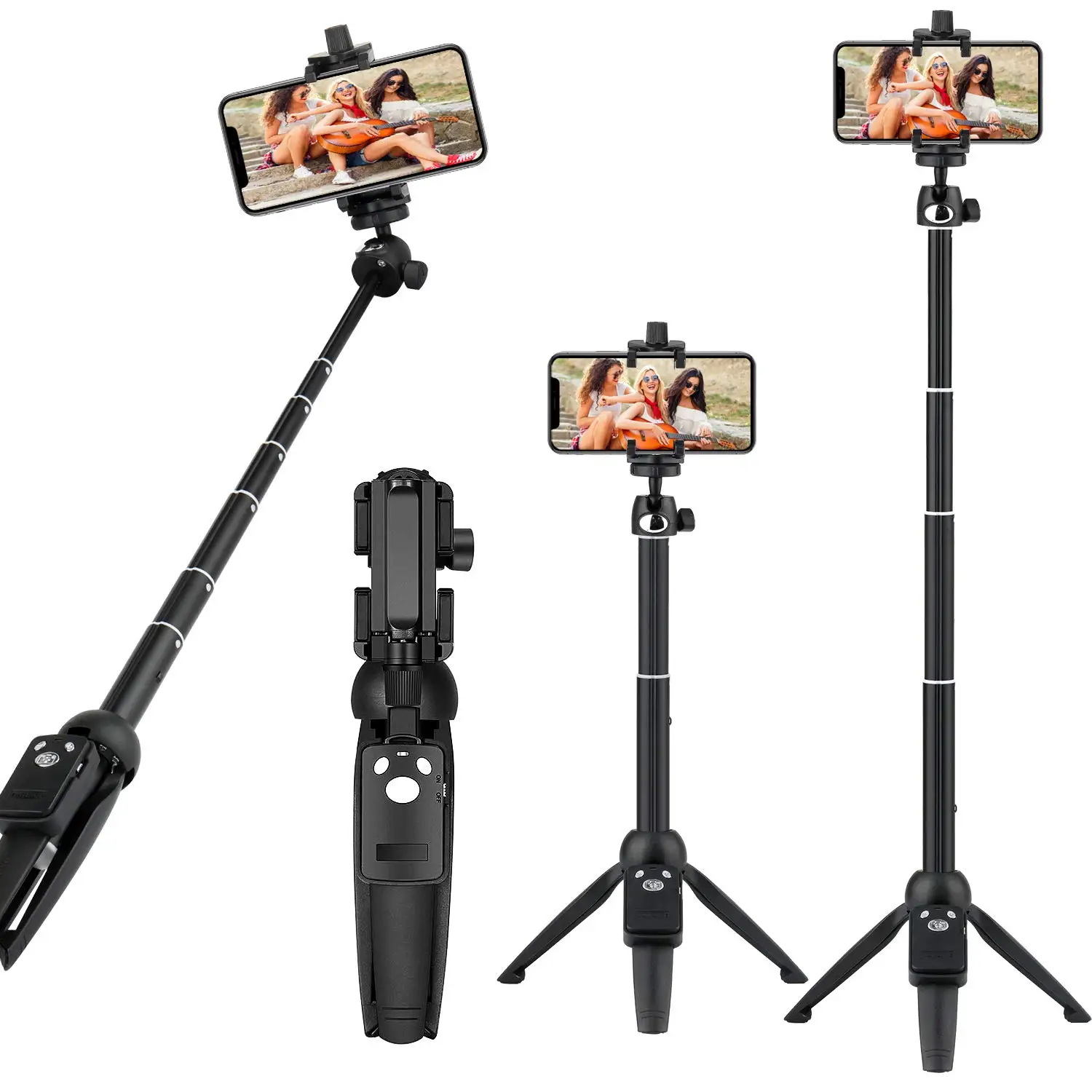40-inch Selfie Stick Tripod Extendable Stand with Wireless Remote Compatible iPhone Xs Max/X/8/Samsung | Электроника
