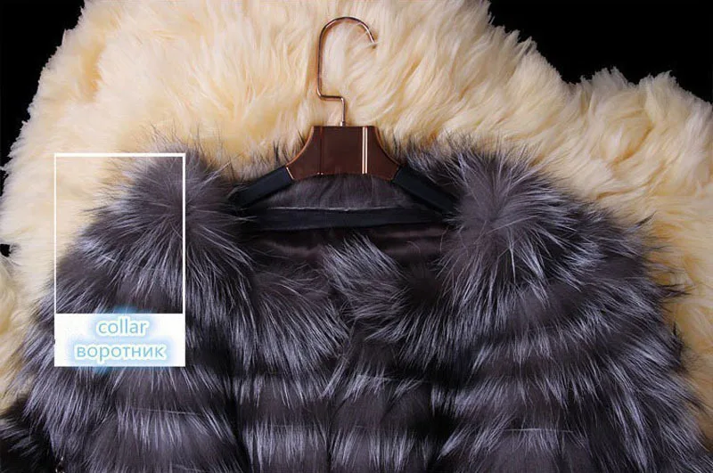 Flash Deal BFFUR Real Fur Coat Luxury Women Winter Fashion Style Natural Fur Vest Coat Female Silver Fox Fur Coat Russian Fur Coats Slim 36