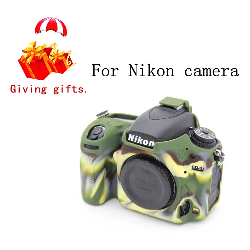 Силиконовый резиновый чехол для камеры защитный чехол для Nikon D3500 D5500 D5600 Z6 Z7 D750 D800 D810 защитный чехол для камеры