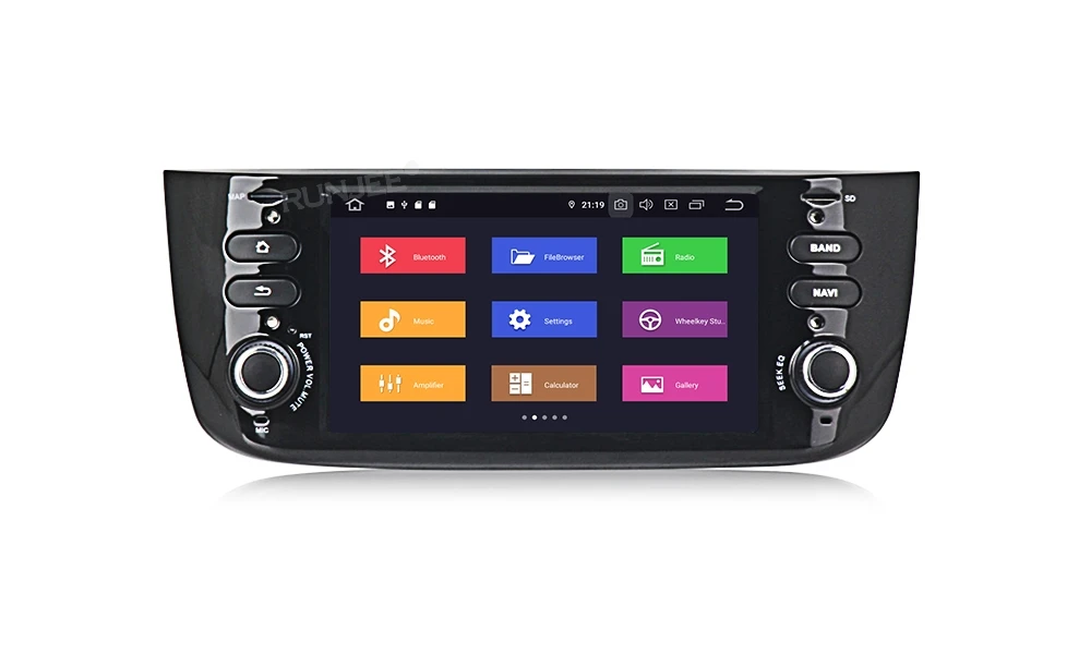 RUNJEE PX6 4 Гб 64 ГБ Android 9 Автомобильный gps мультимедийный плеер для Fiat Grande Punto Linea 2012 2013 автомобильный Радио Аудио стерео