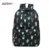 Waterproof Backpack Black Girls Lightweight Cactus Rabbit Printi