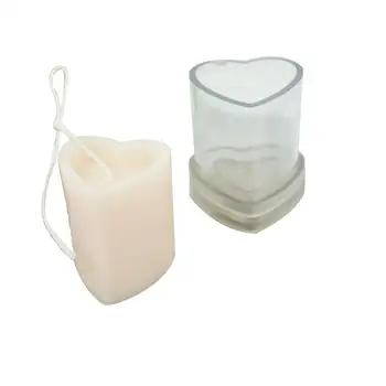

Heart-shaped Handmade Scented Candle Mold Korean Heart-shaped Diy Candle Making Model Candle Making Home Decoration