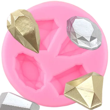 

Gem Jewelry Cake Border Silicone Molds Wedding Cupcake Topper Fondant Cake Decorating Tools Gumpaste Chocolate Candy Clay Moulds