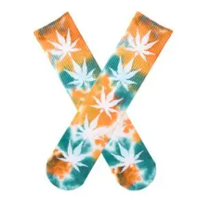 10 пар/лот цветные толстые проволочное крепление носки для мужчин и женщин хип-хоп скейтборд calcetines носки с листьями компрессионные kanye west popsocket - Цвет: K