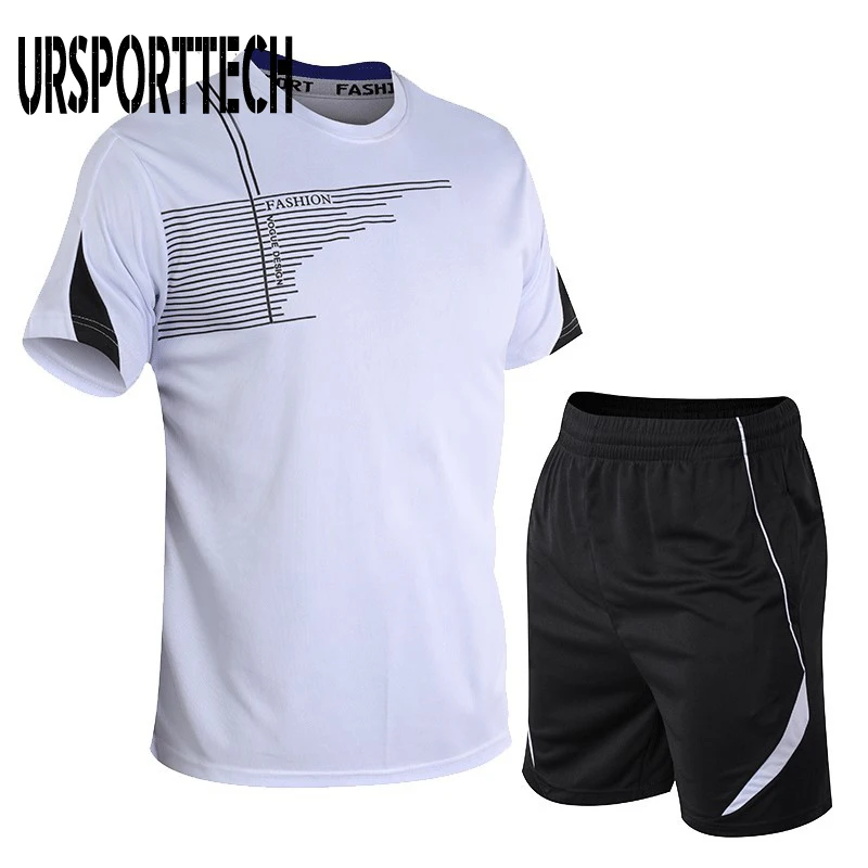 2021 Tracksuit Men sets Summer New Casual Men's Set 2 Pieces Man Suit Sportswear Outfits Short Sleeve T-shirt Shorts Joggers Set 2021 tracksuit men sets summer new casual men s set 2 pieces man suit sportswear outfits short sleeve t shirt shorts joggers set