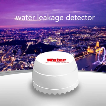 

System Alert Sensitive Warning Home Security ABS Overflow Sensor Smart Independent Alarm Wireless Water Leak Detector Flood
