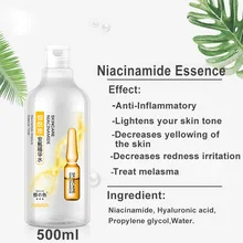 500 мл ниациamампульная эссенция для лица тоник против старения увлажняющий крем для удаления акне и морщин сужающийся поры отбеливающая Сыворотка для лица