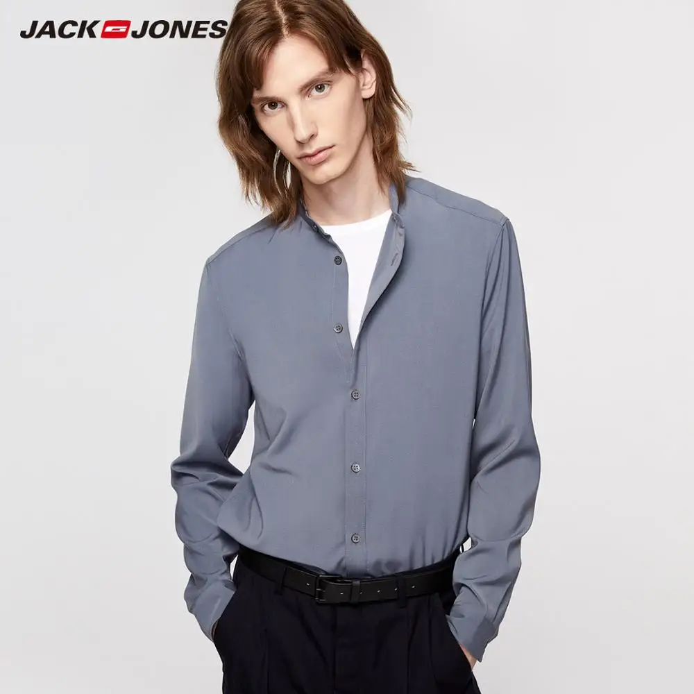 JackJones Straight Fit Fashion Business Casual Men's Shirt Long-sleeved Comfortable Male Shirt Menswear| 219305534 JackJones Straight Fit Fashion Business Casual Men's Shirt Long-sleeved Comfortable Male Shirt Menswear| 219305534