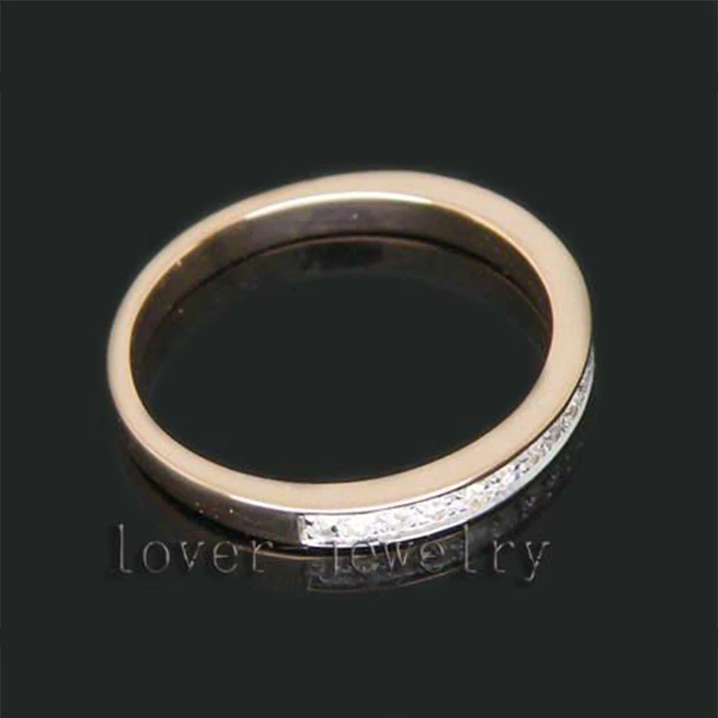 LOVERJEWELRY Дешевые Свадебные Изящные одноцветные слипоны 18K Винтаж из розового
