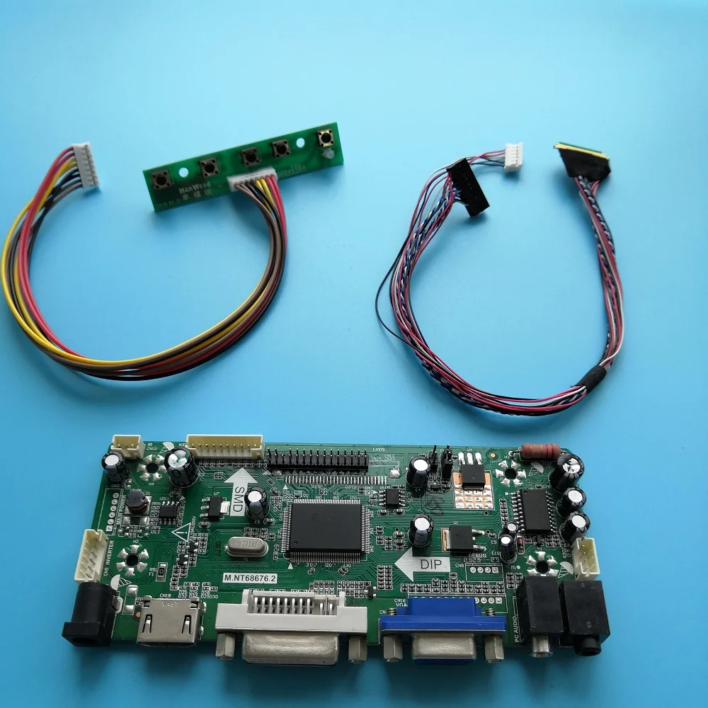 Комплект для B140RW02 V2 HDMI ЖК-плата контроллера VGA DVI панель светодиодный экран DIY LVDS 40pin монитор M. N68676 1" 1600X900