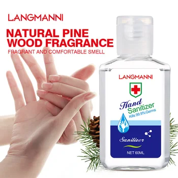 

60ML Hand Sanitizer Rinse-free Disposable Quick-Dry Hand Wash Gel Travel Portable Antibacterial Moisturizing Disinfection Gel