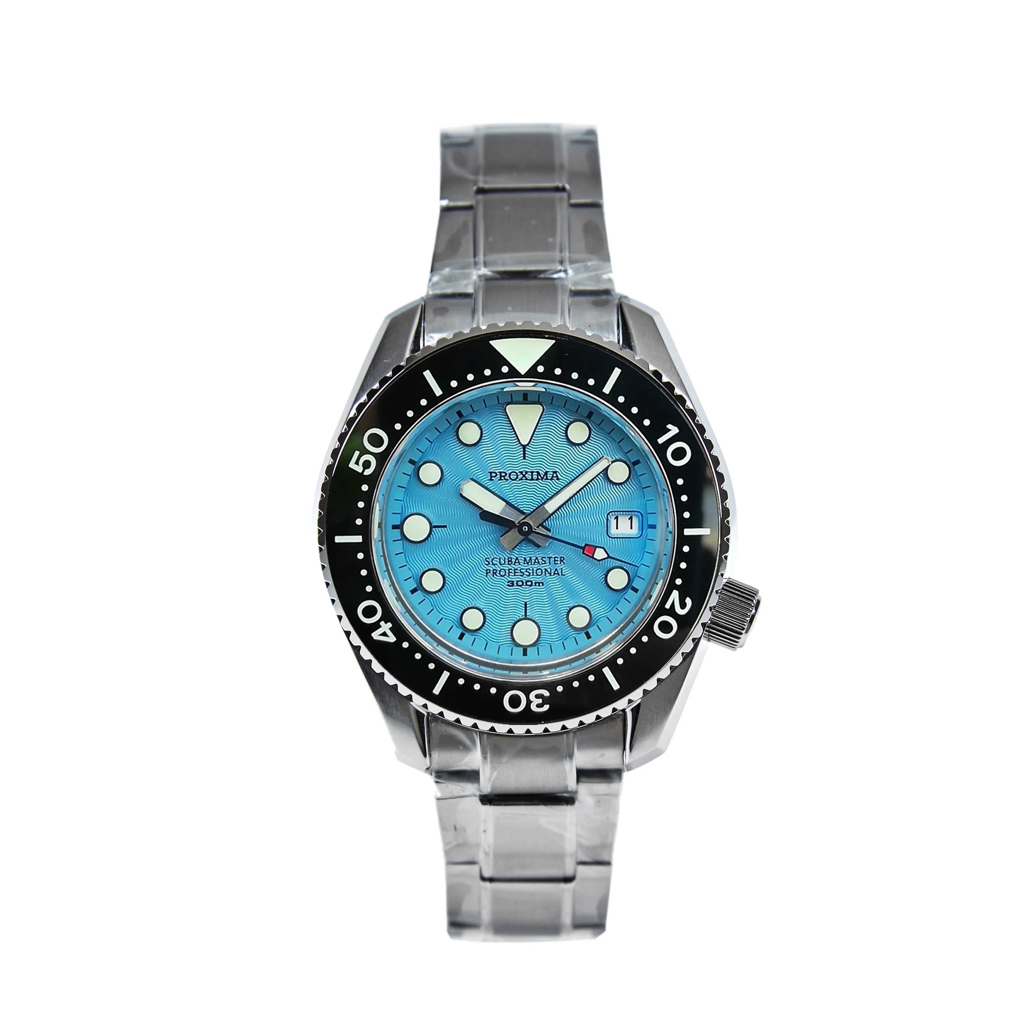 

proxima SBDX001 NH35 Tuna Diver Automatic Wristwatch MarineMaste Wave Blue dial V2