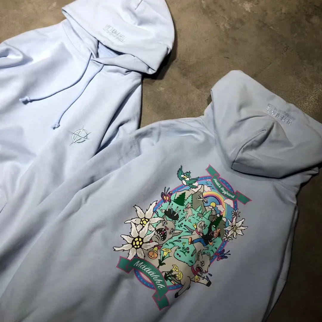 Женские толстовки Vetements свитшоты 19FW с графическим рисунком, хлопковая толстовка с капюшоном 20SS Vetements, лучшее качество, с вышивкой