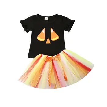 

Newborn Baby Girl Clothes My 1st Birthday Rainbow Romper Tulle Skirt Outfit Clothes /BY