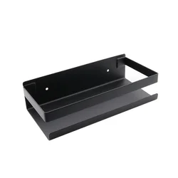 Bathroom Accessories Matte Black Modern Bathroom Corner Shelf Kitchen Wall Shelf Shower Shampoo Storage Rack