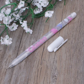 

1Pc White Ink Color Hook Liner Pen Signature Marker Black Paper Highlighter Reviser Stationery Office Learning Supply