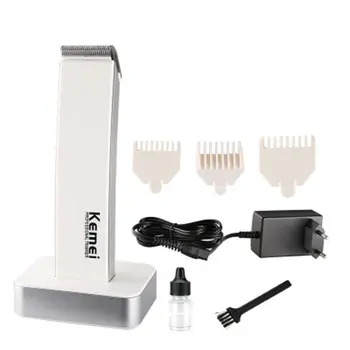 

2020 hot sale Wireless Electric Hair Trimmer Km-619 Plastic+Metal Rechargeable Hair Clipper Beard Shaver Razor Barber 1 Set