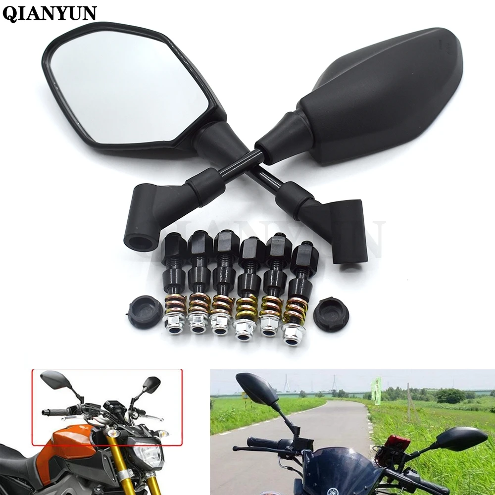 

Universal motorcycle rearview mirror 8 10mm rearview mirror side mirror for kawasaki suzuki honda yamaha KTM Ducati BMW Triumph