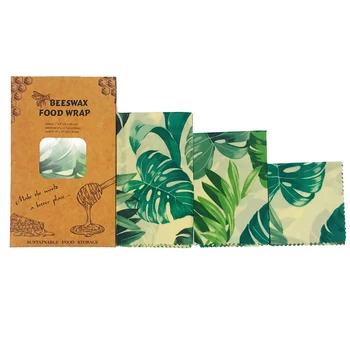 

Zero Waste Beeswax Cloth Reusable Fresh Keeping Beeswax Cloth Bowl Pot Lid Food Wrap Organic Natural Bees Wax Food Storage Lid