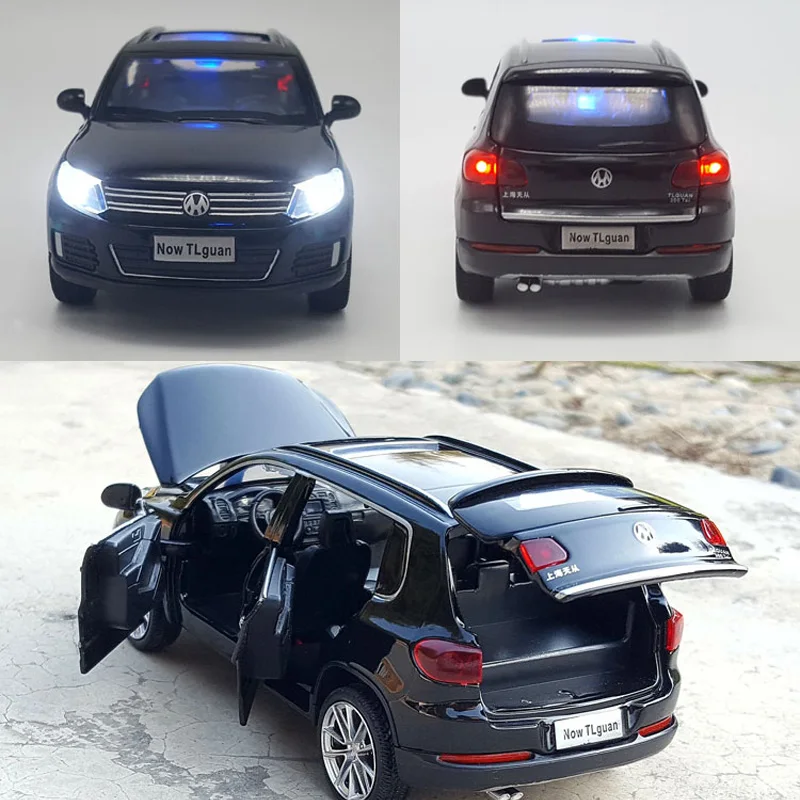 Лидер продаж модель автомобиля из литого сплава в масштабе 1:32 Tiguan Игрушечная