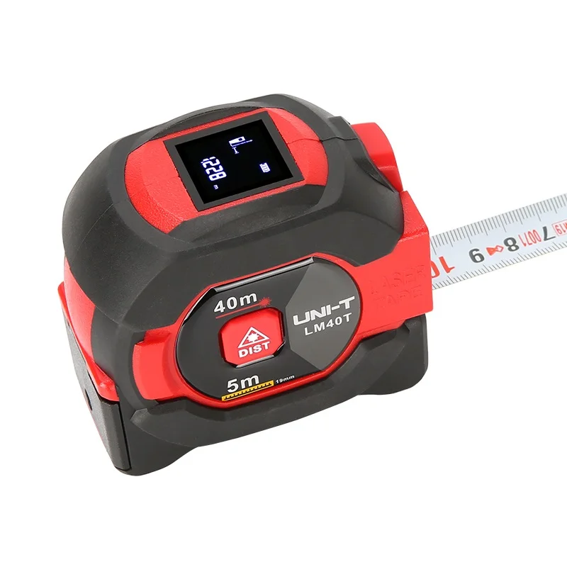UNI-T LM40T Laser Tape Measure 40M 2-in-1 Laser Rangefinder Infrared Distance Meter Electronic Ruler LCD Display Portable UNI-T LM40T Laser Tape Measure 40M 2-in-1 Laser Rangefinder Infrared Distance Meter Electronic Ruler LCD Display Portable