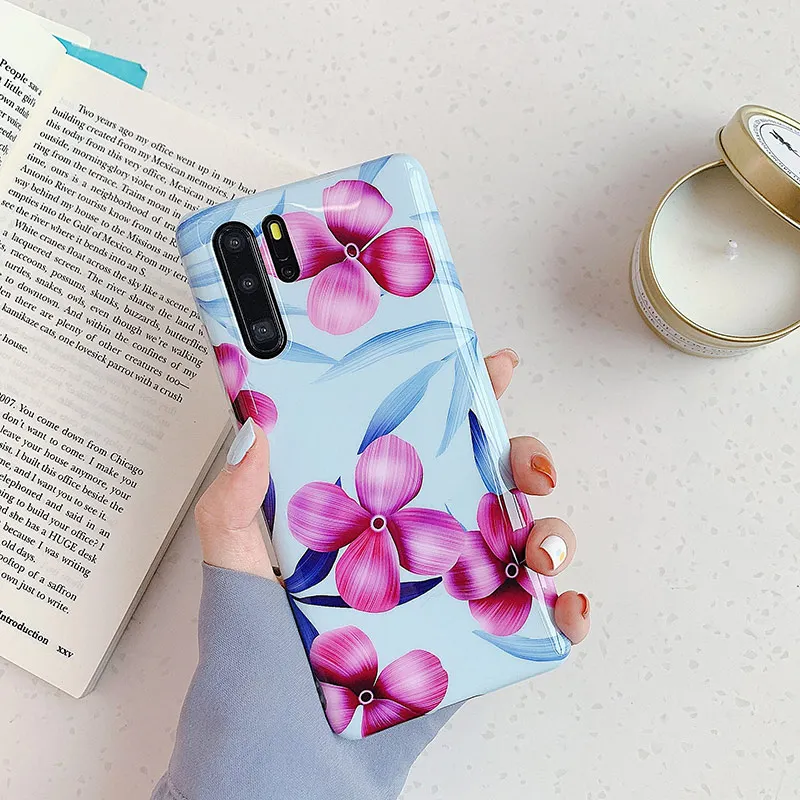 Чехлы для телефонов huawei P20Pro P30lite mate 20Pro Lite цветы и растения мягкий чехол из ТПУ для huawei mate 30 30Pro задние чехлы - Цвет: KS4