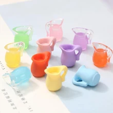 

10Pcs Dollhouse Miniature Simulation Juice Cups Accessories Decor Furniture Model Toys Children Gifts