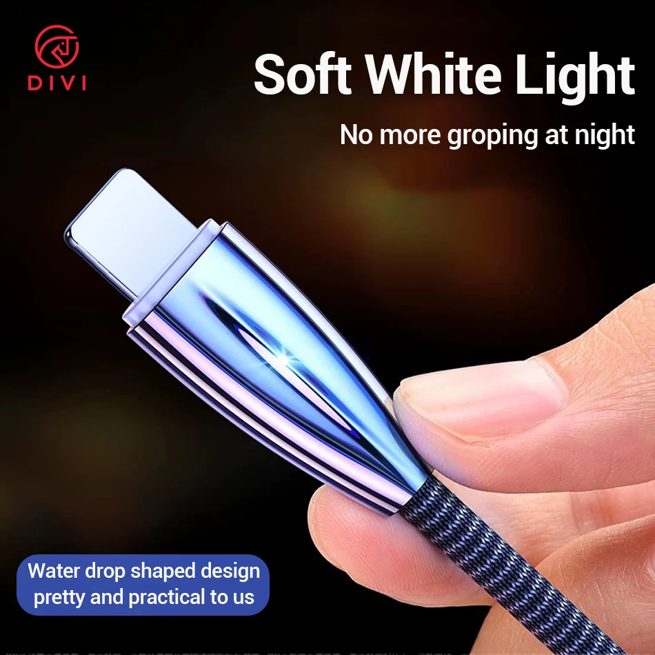 DIVI usb кабель для iphone 11 pro max Xs Xr X 8 7 6 plus 6s 5s ipad air mini 4 кабели быстрой зарядки зарядное