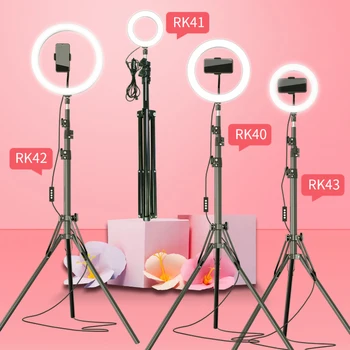 

Dimmable LED Ring Light Photo Studio Camera Light Photography Video light for Youtube Makeup Selfie with Tripod Phone Holder