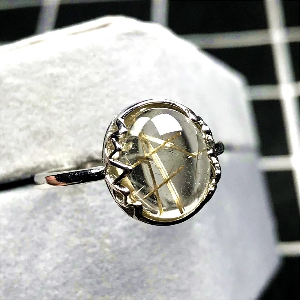 Gold Rutilated Ring (51)